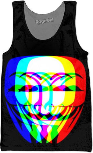 Many Faces Of Anonymous Tank Top - Store.ml