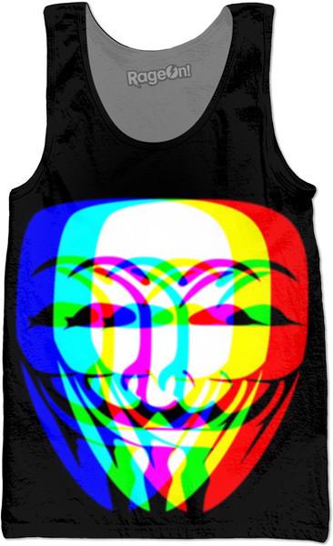 Many Faces Of Anonymous Tank Top - Store.ml