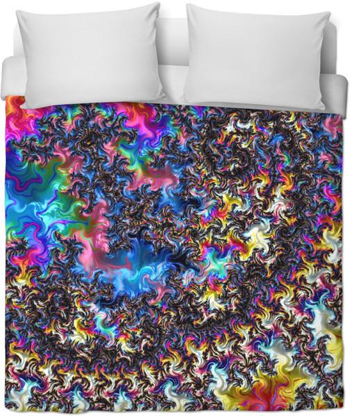 Fractal Acid Duvet Cover - Store.ml
