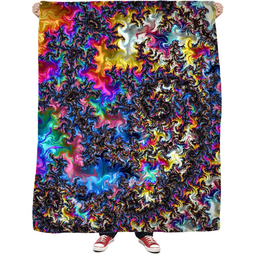 Fractal Acid Fleece Blanket - Store.ml