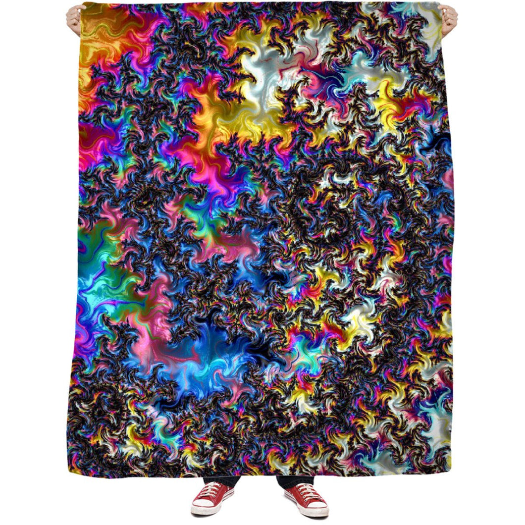 Fractal Acid Fleece Blanket - Store.ml