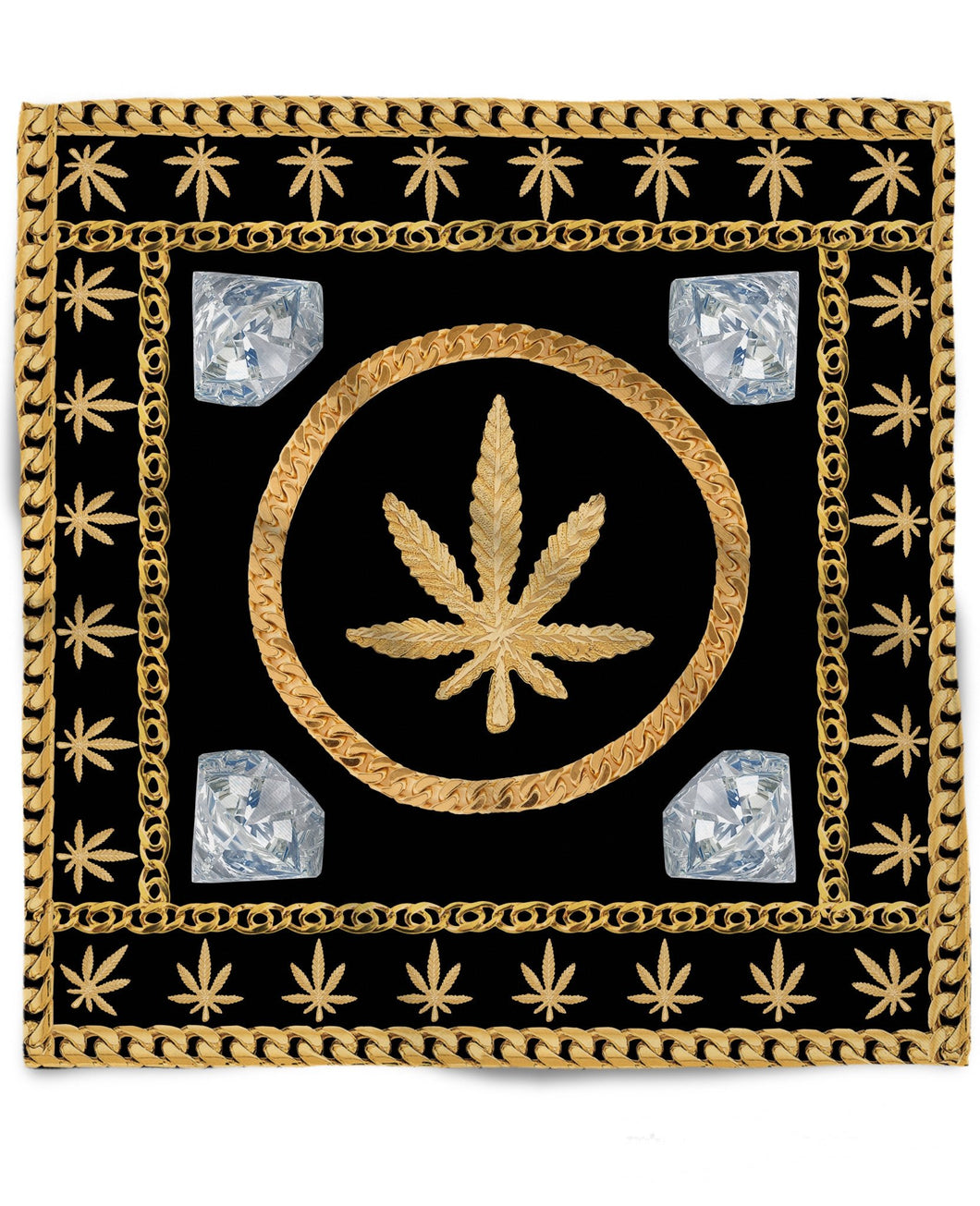 Gold Chains and Diamonds Bandana - Store.ml