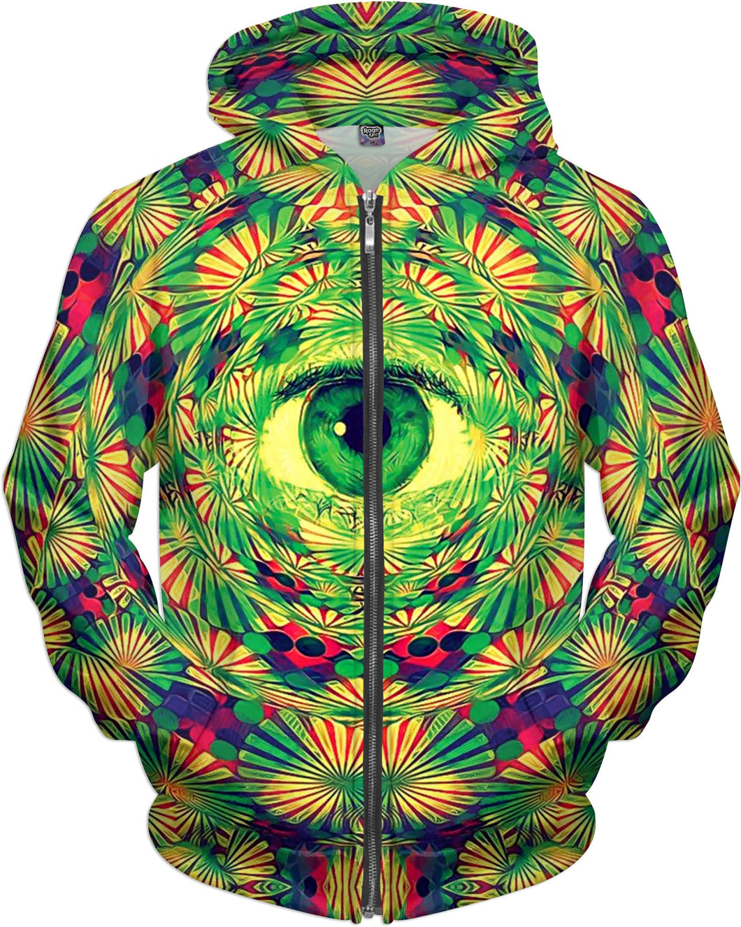 Psychedelic Eye Zip-Up Hoodie - Store.ml