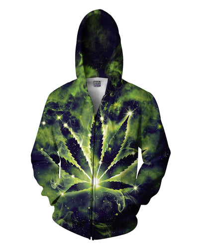 Weed Constellation Zip-Up Hoodie - Store.ml