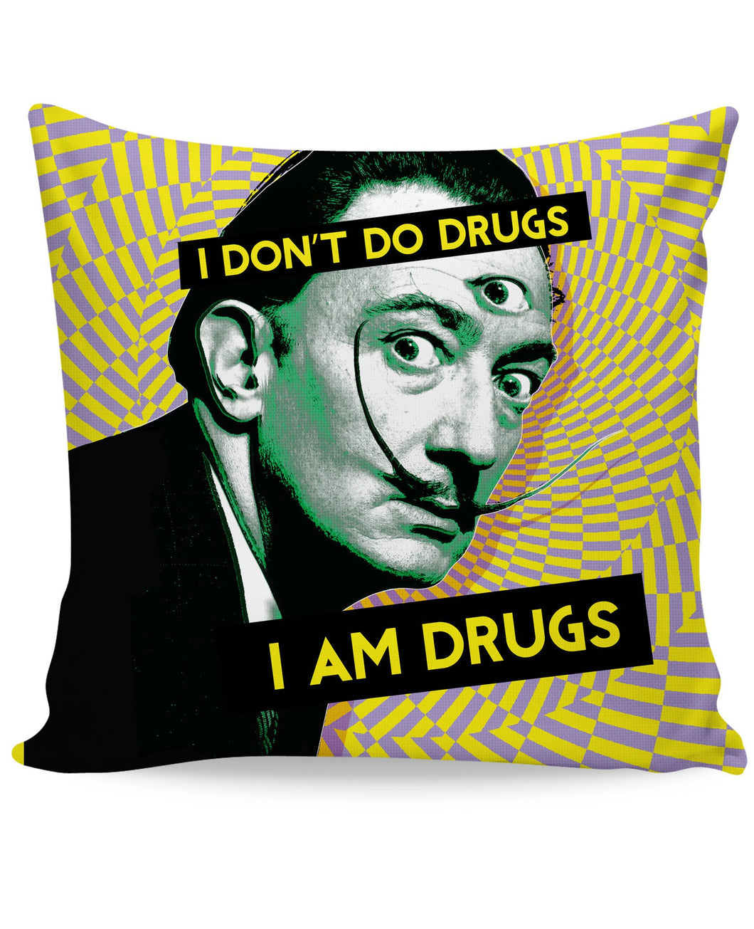Salvador Dali on Drugs Couch Pillow - Store.ml