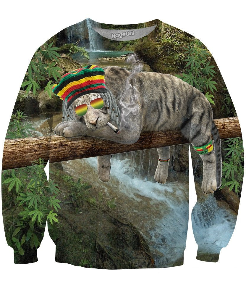 Rasta Tiger Crewneck Sweatshirt - Store.ml