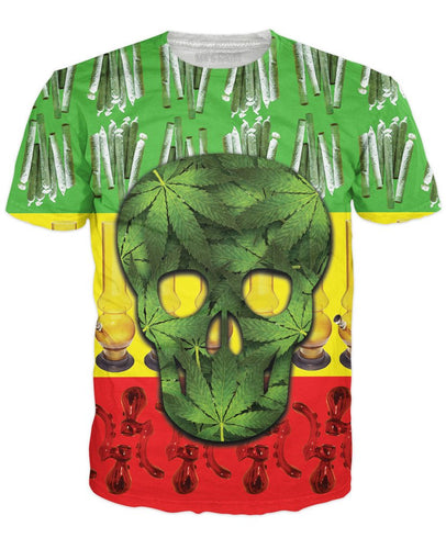 Rasta Skull T-Shirt - Store.ml